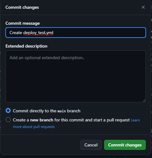 Commit changes